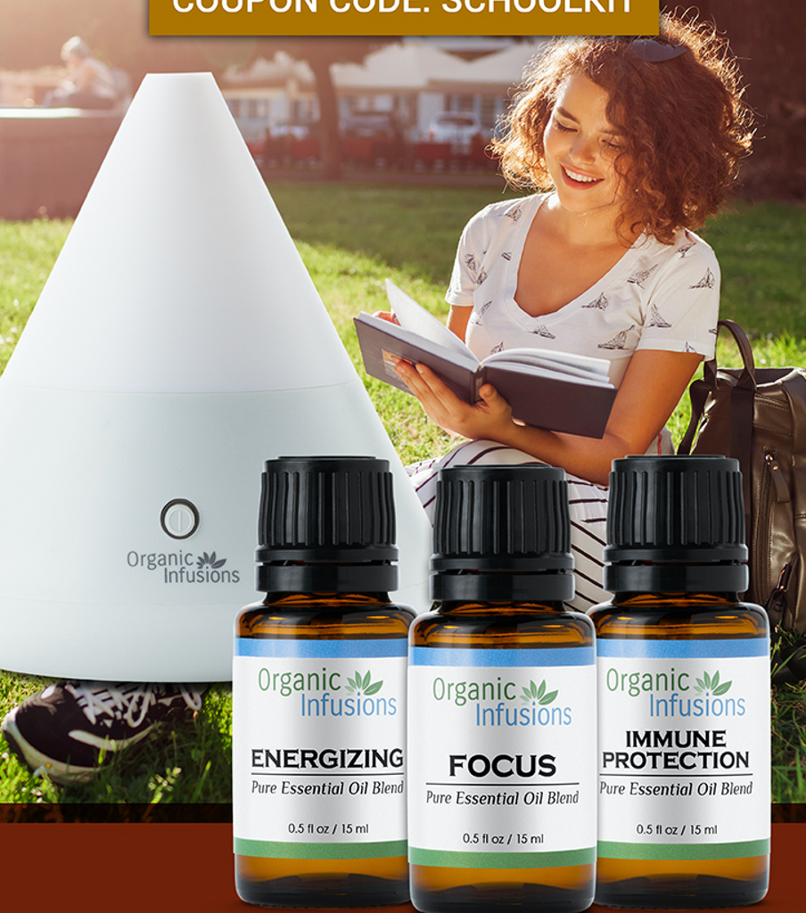 Back to School Gifts (3 Essential Oil Blends + Diffuser)